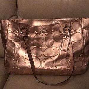 Coach purse - Metallic Gold -Immaculate condition.